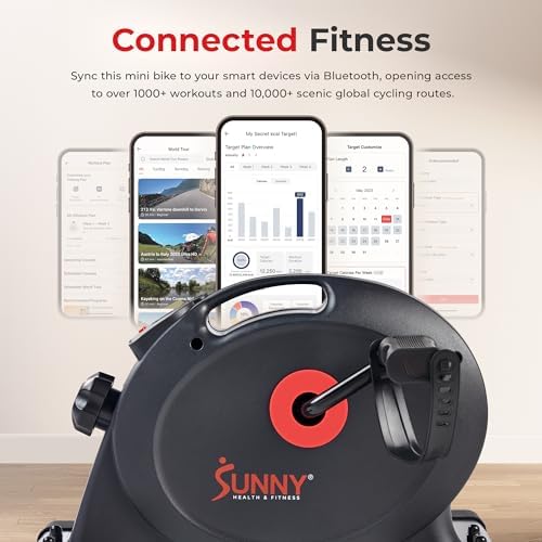 Sunny Health & Fitness Smart Mini Cycle, Under Desk Pedal Arm/Leg Exerciser - Image 6