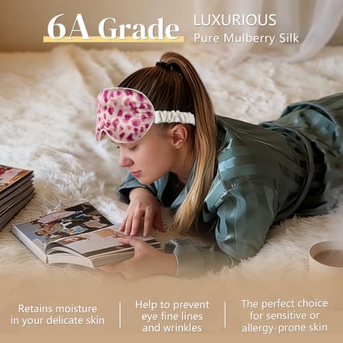 ZIMASILK Adjustable 22 Momme 100% Pure Mulberry Silk Sleep Mask - Image 4