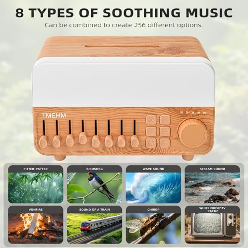 TMEHM 4-in-1 Flame Essential Oil Diffuser with White Noise Machine - Image 2