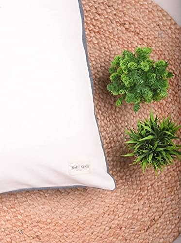 Trade Star Cotton Mudcloth Lumbar Cushion Cover Handloomed Pillow Case Decorative Spring Breathable Cushion Case Body Hug Pillow Cover Modern (Dark Grey Solid 14X36 INCHES) - Image 6