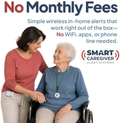 Smart Caregiver Pager System with 2 Call Buttons for Elderly Assistance, Fall Prevention, and Nurse Calling | Wearable Wireless Pager for Patient Help at Home | USA-Based Company and Customer Support - Image 6