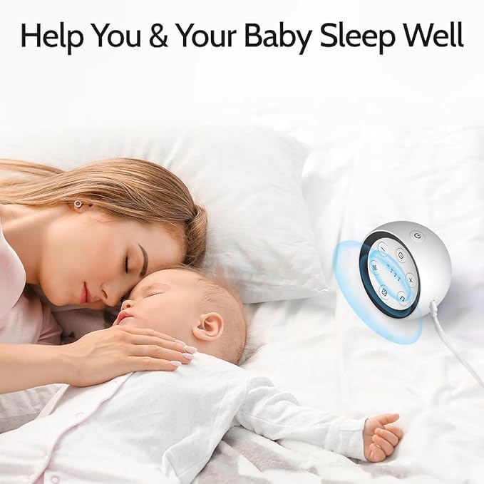 White Noise Machine Sound Machine for Sleeping Pink Brown Noise Machine with 32 Soothing Sounds Sleep Machine for Baby Kid Adults 36 Vol Levels 4 Timer Sound Healing Machine - Image 6