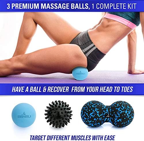 Sensu 9-in-1 Foam Roller Set – Muscle Recovery Set Includes 3 Resistance Bands, Massage Roller Stick, Peanut Ball, Lacrosse Ball, and Spikey Ball - Massage Tools for Deep Tissue & Myofascial Relief - Image 6