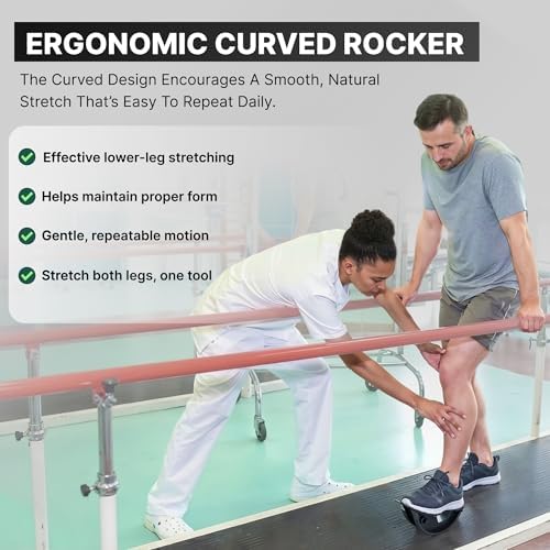 DMoose Fitness Foot Rocker & Foot Stretcher for Plantar Fasciitis & Achilles Tendonitis - Deep Hamstring & Heel Stretch for Improved Flexibility & Pain Relief - Durable & Non-Slip Calf Stretcher - Image 6