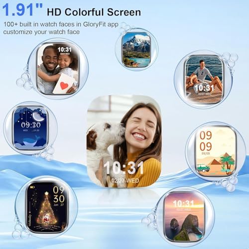 Matast Smart Watch, 1.91" Smartwatch for Men Women (Answer/Make Call), Fitness Tracker with 100+ Sport Modes, IP68 Waterproof, Heart Rate/Sleep Monitor, Spo2, Pedometer, Activity Tracker for Android - Image 4