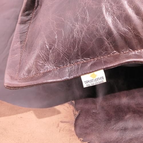 LL LEATHER LOVERS 100% Lambskin Leather Pillow Cover - Sofa Cushion Case - Decorative Throw Covers for Living Room & Bedroom, Dark Brown Crunch Box Pack of 1-12X20 Inch - Image 6