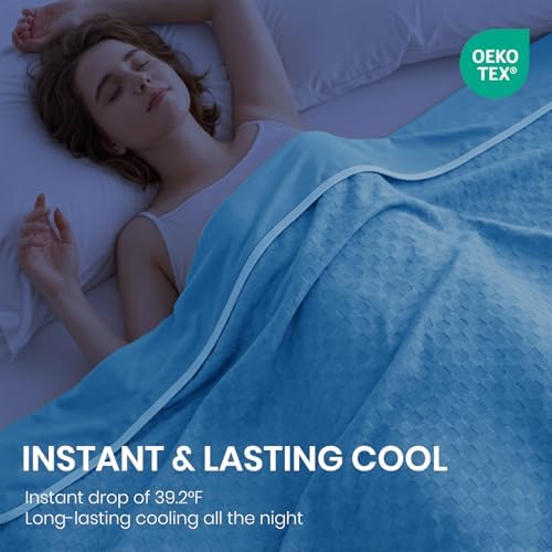 Topcee Cooling Blanket 108"x90" for Hot Sleepers Summer Cold Blanket - Image 2
