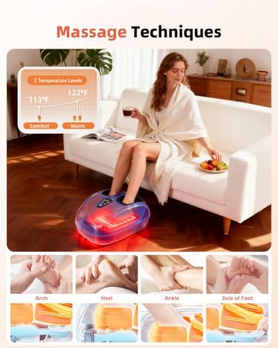 Shiatsu Foot Massager for Neuropathy with Heat and Remote Control - Image 4