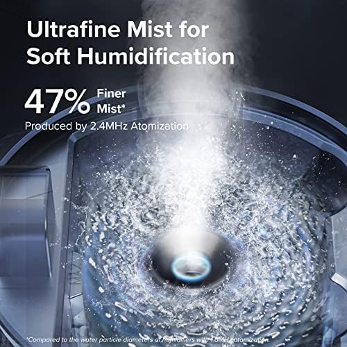 Levoit Humidifiers for Bedroom, 3L Cool Mist Top Fill for Large Room, Blue - Image 3