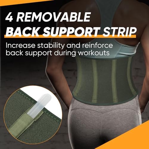 APEXUP Waist Trainer for Women Lower Belly Fat, Men Sweat Band, Stomach Wrap, Waist Trimmer with Removable Lumbar Support - Image 3