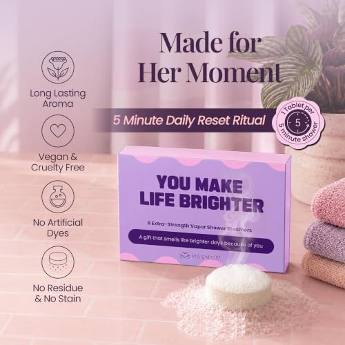 Shower Steamers Aromatherapy 6 Pack Self Care Gift for Her, Soft Girl Era, Sister Birthday Present, Daughter from Mom Self Care Gifts for Women - Image 3