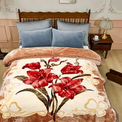5.5 lbs Heavy Korean Mink Blanket, 2-Ply Silky Soft Plush & Warm,59"×79" Blanket for Couch & Bed. - Image 6