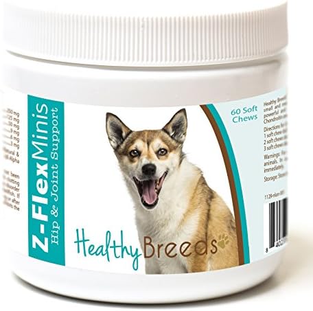 Healthy Breeds Norwegian Lundehund Z-Flex Minis Hip and Joint Support Soft Chews 60 Count by HealthyBreeds