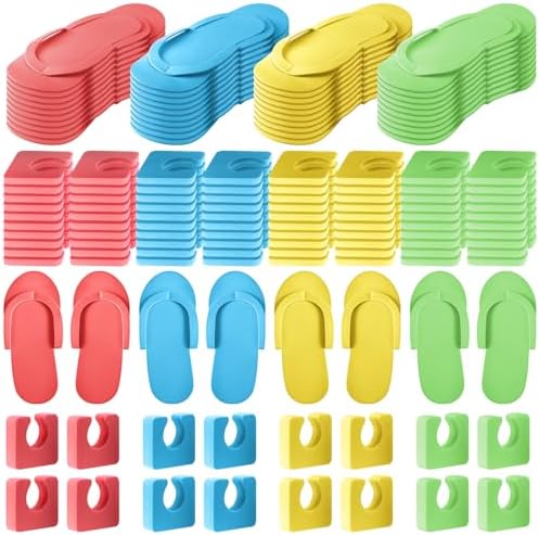 Suhine 120 Pair Disposable Pedicure Slipper and Toe Separators Kit by Suhine