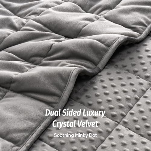 Wemore Weighted Blanket for Adults 20 lbs King Size 80"x87" Grey - Image 2