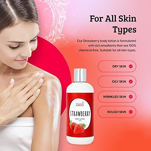 Home Spa Gift Deep Moisturizing Fragrance Body Lotion - (Strawberry) - Image 3