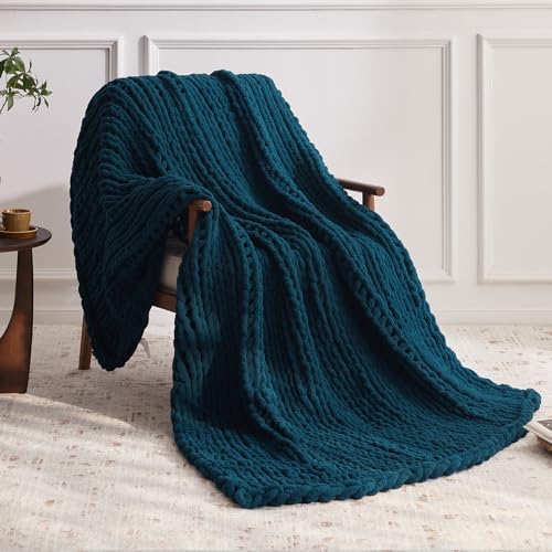 Negwoo Chunky Knit Throw Blanket, Knitted Throw Chenille Yarn, 30"*40" - Image 2
