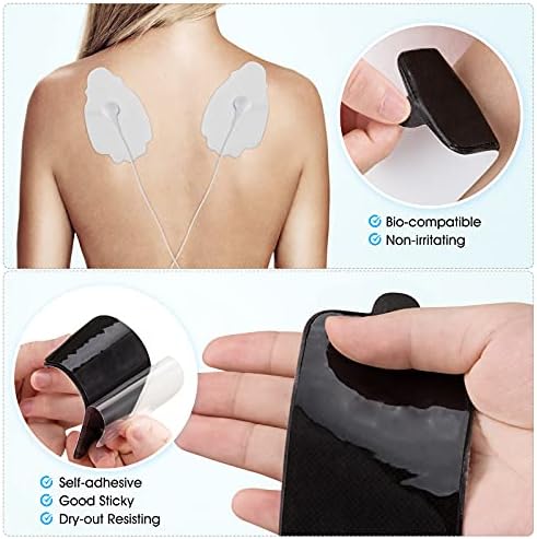20 Pieces TENS Unit Replacement Pads - Universal 3.5mm Snap-on TENS Electrode Pads High Conductivity, Reusable Electrodes Pads for TENS Massager and Muscle Stimulation - Image 3