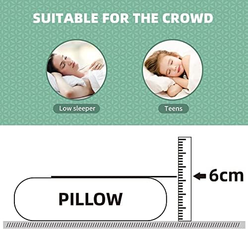 Flat Thin Pillow for Sleeping, 2.4" Slim Stomach Sleeper Pillow Low Profile Bed Pillow, Standard Size with Washable Cover - Image 5