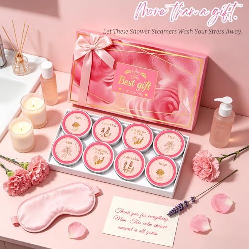 Shower Steamers Aromatherapy, Birthday Pink Gift for Women Grandma Mom Wife - Image 4