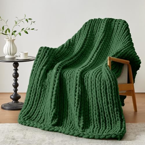 Negwoo Chunky Knit Throw Blanket, Knitted Throw Chenille Yarn, 40"*50" by Unknown