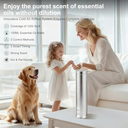 Waterless Essential Oil Diffuser for Large Room, 1000 Sq Ft Coverage - Image 2