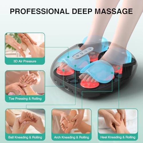 Medcursor Foot Massager with Heat, Shiatsu Deep Kneading - Image 3