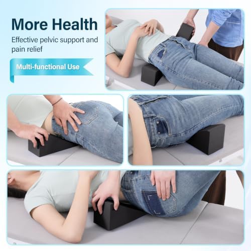 Pelvic Sacral SOT Blocks 2pcs, Chiropractic Wedge Blocks for Sacral & Pelvic Support, Dejarnette Style Chiropractor SOT Blocks Physical Therapy Wedges for HIPS - Image 4