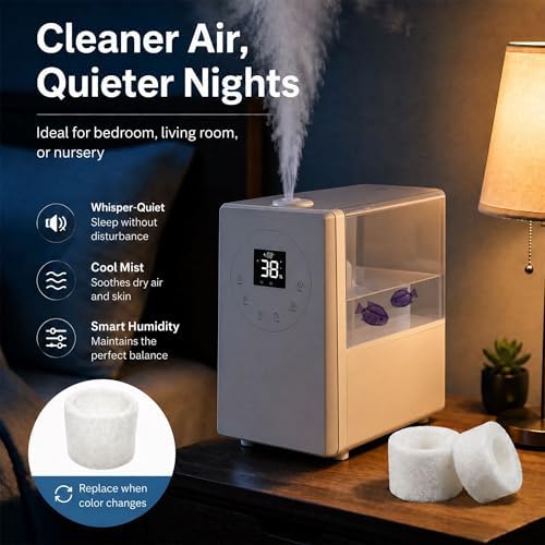 Top-Fill Humidifier Replacement Filter Compatible with Levoit Dual150 Dual200S Classic160 Classic300(S) LV600S LV600HH OasisMist450S OasisMist600S Superior 6000S - 30 Filters and 2 Clean Fish - Image 7