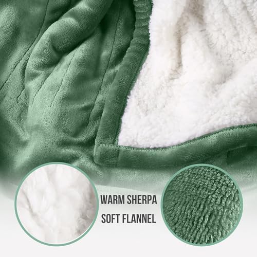 ESTINGO Heated Blanket Twin Size, 62"x84" Twin Size Electric Blanket with 5 Heating Levels & 10 Hours Auto Off, Fast Heating Blanket with ETL & FCC Certification for Bedroom Office Couch, Hunter Green - Image 4