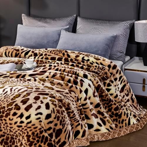 Korean Mink Blanket 59×79 inch, Silky Soft and Warm,2 Ply Reversible Raschel Bed Blanket for Single Bed. - Image 3