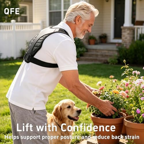 Posture Corrector for Women and Men Upper Back Brace Support Straightener Adjustable Mid Scoliosis Lower Pain Comfortable Relief Hunchback Slouching Kyphosis Invisible Under Fully Black S/M - Image 7