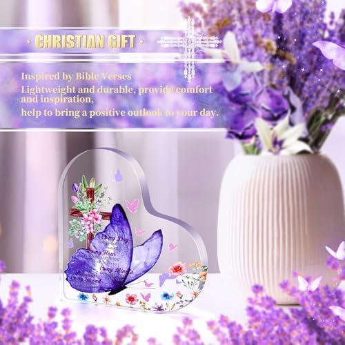 13PCS Christian Gifts for Women Faith,Self Care Package Get Well Soon,Lavender Relaxing Spa Care Package Mothers Day Baskets for Her Mom Friend Sister Wife Valentine's Day Gift, Birthday Gifts - Image 5