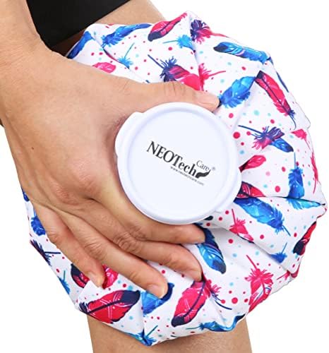 Neotech Care Ice Bag with Screw Top Lid (Feathers Design, 8 inch) by NEOtechCare