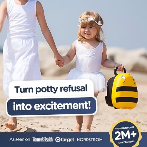 My Carry Potty - Bumble Bee Travel Potty, Award-Winning Portable Toddler Toilet Seat for Kids to Take Everywhere - Image 3