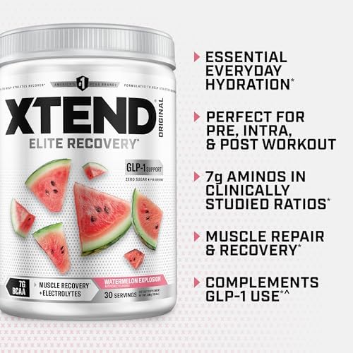 Xtend Original BCAA Powder, Zero Sugar, Watermelon Explosion, 30 Serv - Image 4