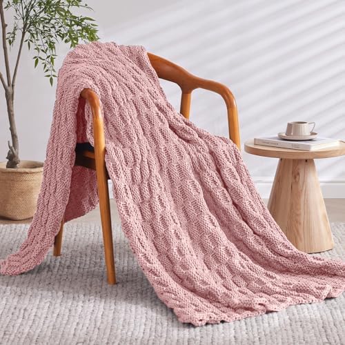 Knitted Weighted Blanket for Adult, No Beads Heavy Blanket 50"x60" 5lbs - Image 2