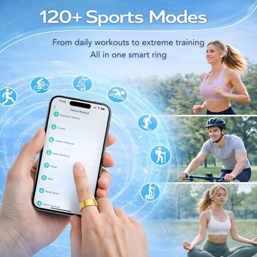 Smart Ring Fitness Tracker for Men & Women with Sleep, Heart Rate & SpO2 - Image 3