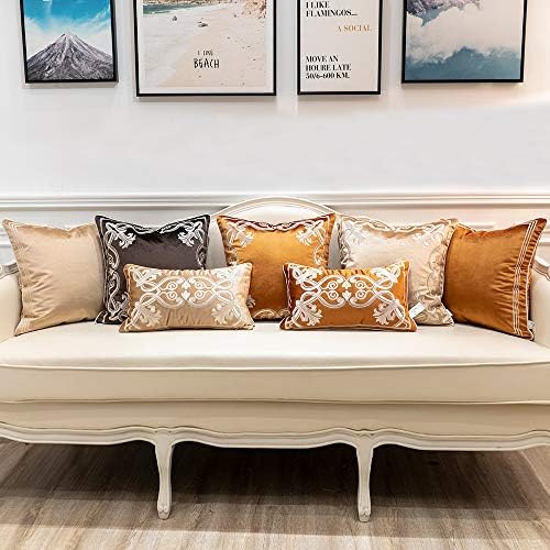 Avigers Throw Pillow Cover 20 x 20 Inch, Beige, Velvet, Hidden Zipper - Image 7
