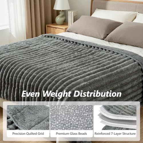 Mr. Sandman Weighted Blanket for Adults, Full Size 48 x 72 Inches, 12 lbs - Image 5