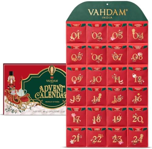 VAHDAM Tea Advent Calendar 2026 LIMITED EDITION (24 Unique Loose Leaf Teas) by Unknown