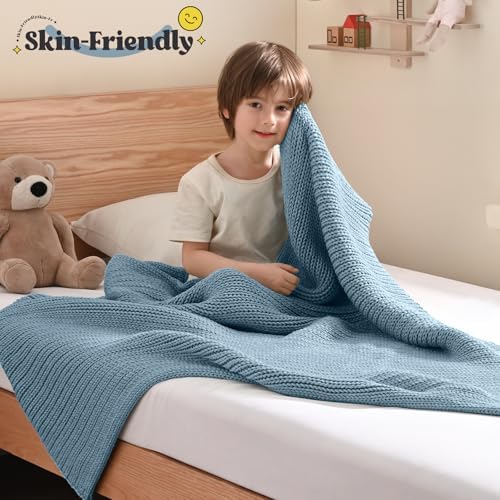 Guohaoi Knitted Weighted Blanket for Adults, 36"x48" 5lbs Full/Queen Size - Image 2