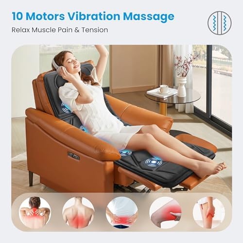 CooCoCo Full Body Massage Mat with Heat, 10 Motors for Bed and Sofa Use - Image 3