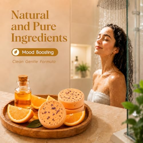 SWCANDY Orange Shower Steamers 8 Pack, Home Spa Self Care - Image 4