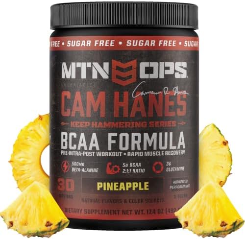 MTN OPS BCAA Powder for Muscle Recovery, Pineapple by MTNOPS