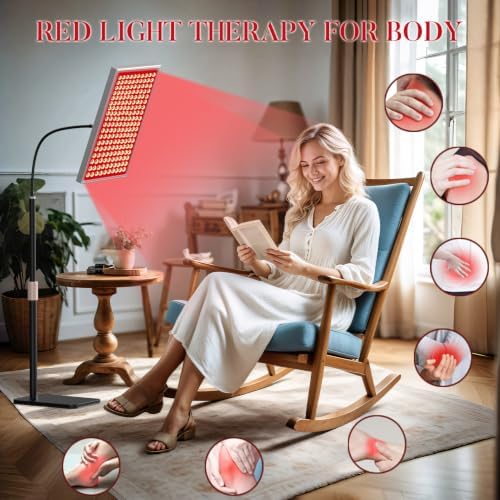 Red Light Therapy for Body Face, Infrared Light Therapy Panel Lamp with Stand, 660nm and 850nm Near Infrared LED Red Lights Therapy Device at Home, Gift for Mom Wife Girlfriend Sister Women - Image 3