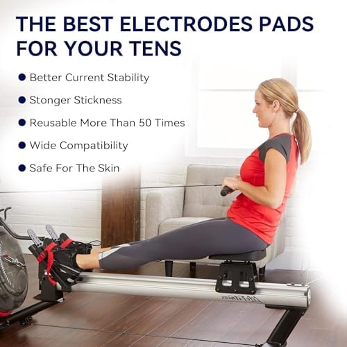 Upgraded 10-Pack TENS Unit Replacement Pads - VOVOU Large Size (2"x5") Stronger Self-Adhesive Snap TENS Electrode Pads Reuse More Than 50 Times- Compatible with Belifu, AVCOO, MEDVICE, TENS Machine - Image 5