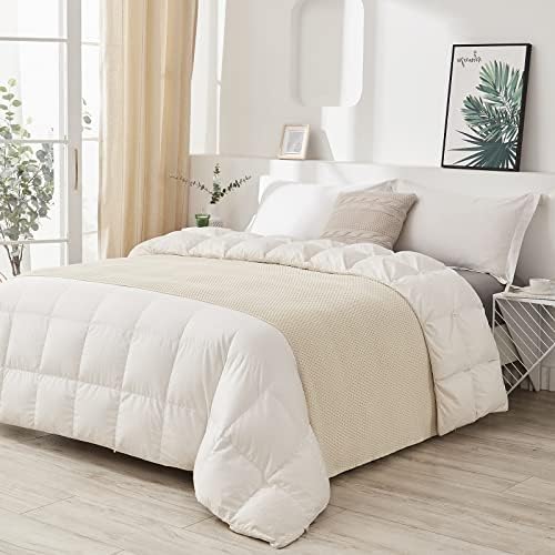 Longhui bedding 100% Cotton Knitted Throw Blanket – Cream, Soft & Cozy, Machine Washable, 60"x80" – Perfect for Living Room, Couch, Sofa, Bed or Travel - Image 2