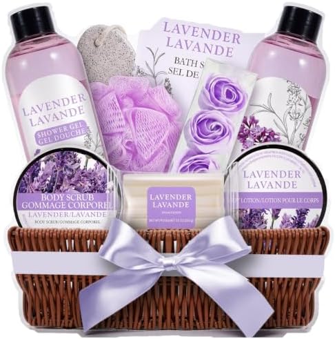 Green Canyon Spa 10 Pcs Lavender Spa Gift Baskets for Women by GreenCanyonSpa