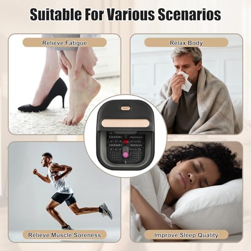Collapsible Foot Spa Bath with Massager and Heat and Bubble Jets, Temperature Control, Remote Control, Pumice Stone, Pedicure Foot Spa for Relaxation Gift for Women Man - Image 5